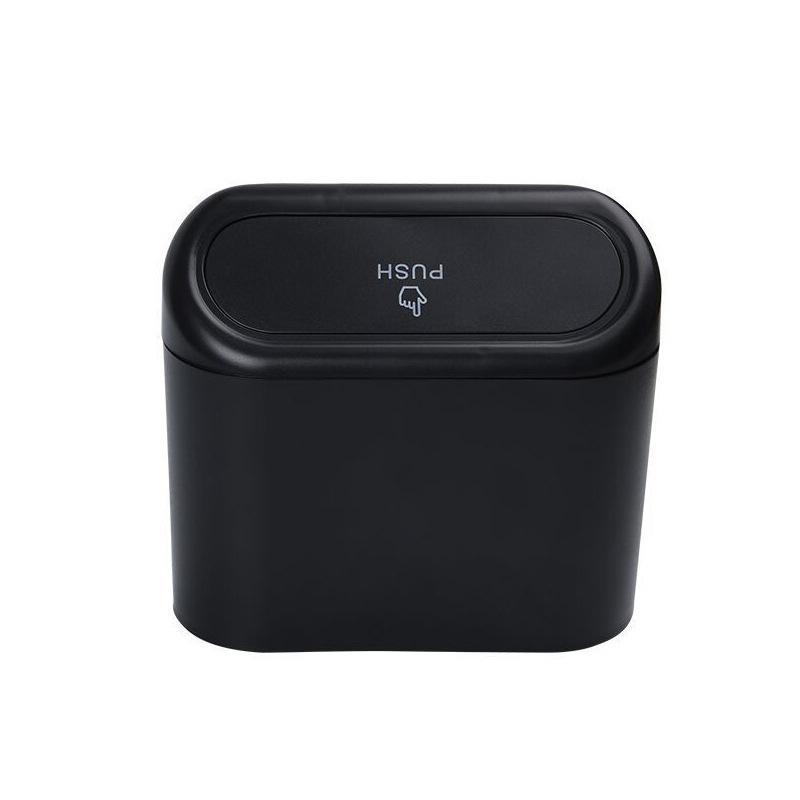 

Портативный автомобильный мусорный бак, подвесной мини-органайзер для мусора с крышкой, многофункциональный складной автомобильный ящик для хранения мусора чёрный