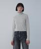 Bobeu Stretch Rayon Ribbed T-Shirt_Melange Gray 7156140003