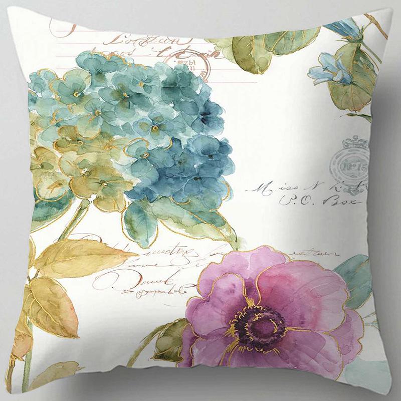 Home Decor Floral Patterns: Cherish Every Moment Pillow Covers Pattern Cushion Cover Suitable for Sofa Bedroom Car Pillow Cover