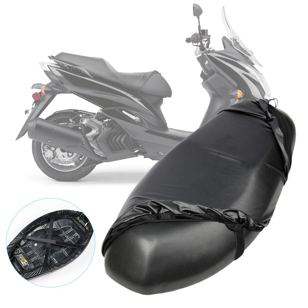 Motorcycle Seat Cover Waterproof Dustproof Rainproof Sunscreen Motorbike Scooter Cushion Seat Cover Protector Cover Lightweight