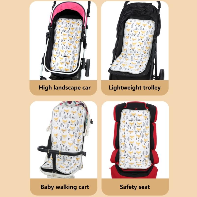 Premiums Baby Strollers Seat Pad Extra Thick Insulation Soft Machine Washable Cover for Most Pushchairs