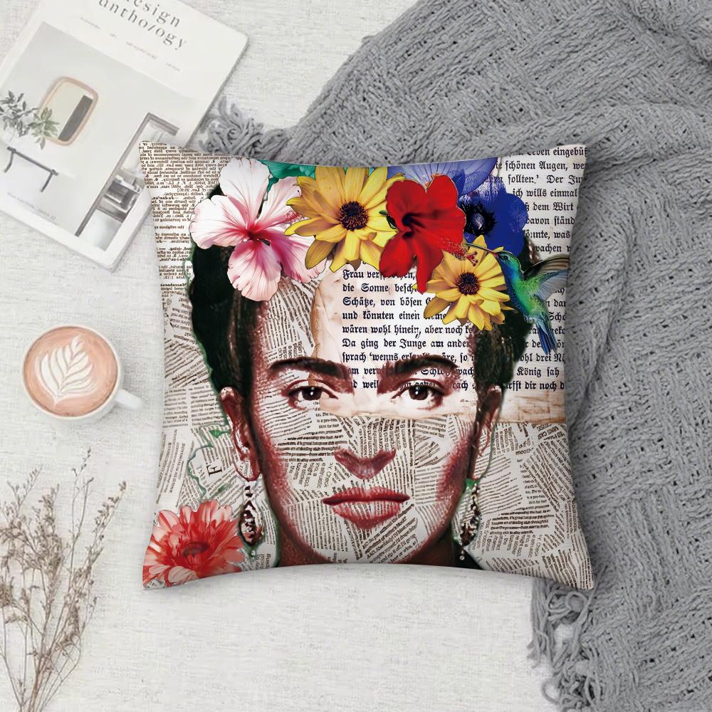 

F-Frida K-Kahlo Art Pillow Case Cover Square Sofa with for pattern comfortable cushionsuitable of room 12x12Inch