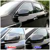 For Renault Koleos 2017- Accessories Carbon Fiber Color Side Mirror Cover Rear View Mirror Trim Sticker For Samsung QM6