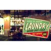 Vintage Metal Laundry Tin Sign Retro Home Decor Rustic Housewarming Gift