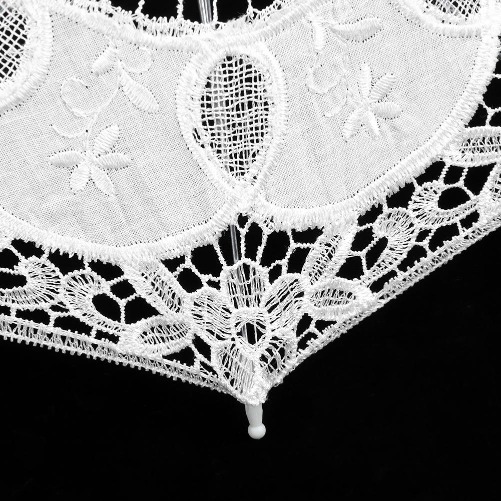 Schöner handgefertigter kleiner Schirm für Bühnenauftritte, Spitzenschirm, Hochzeitsdekoration