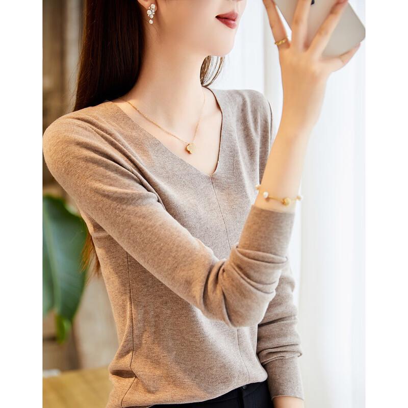 

Demana Капсульный гардероб Вязаный свитер с V-образным вырезом XL