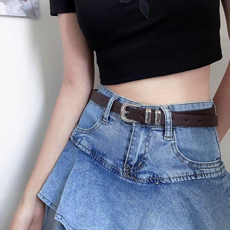 Waist Wide Contemporary Belt For Women Featuring Elegant Pu Material Coffee In