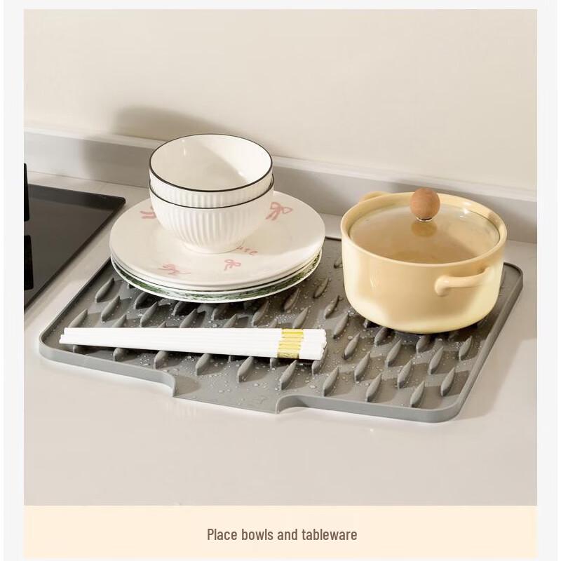 Jiabaili Silicone Kitchen Sink & Countertop Drain Mat
