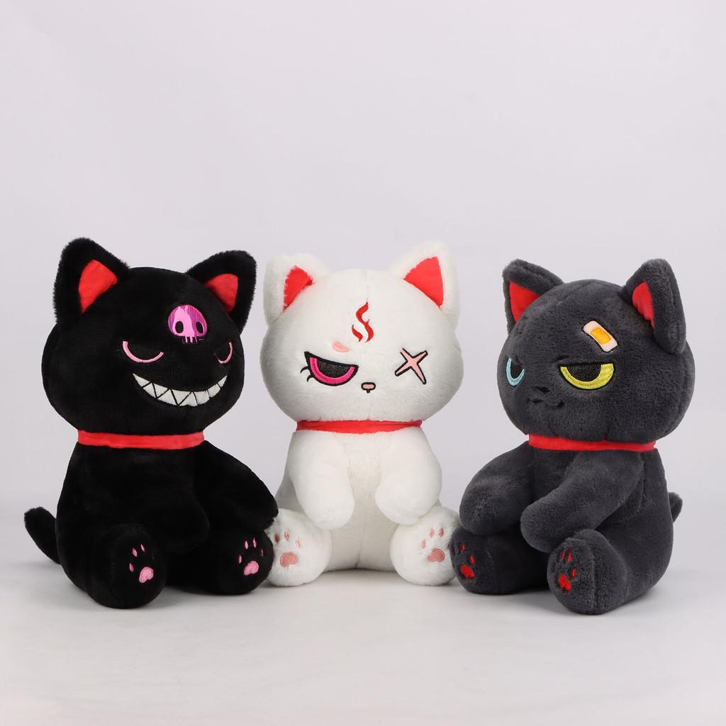 Halloween Pirate Dark Cat Stuffed Toy Cartoon Funny Girl Children Gift Holiday