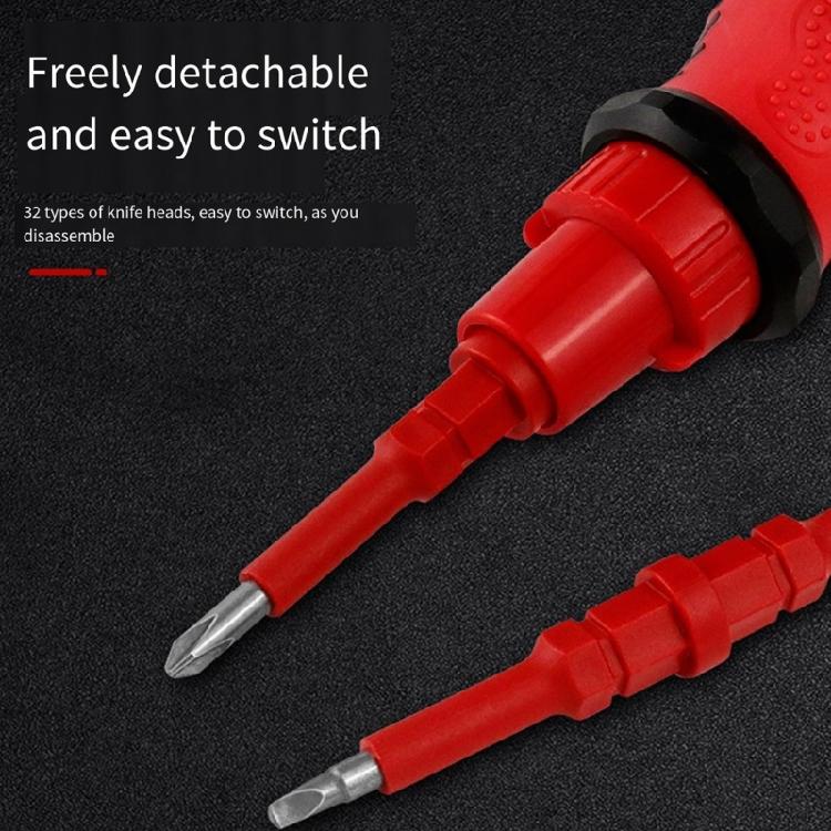 Professional 34 In 1 Ratchet Screwdriver Kit With Interchangeable Magnetic Head with Nonslip Handle For Electrical