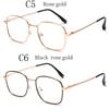 Square Metal Photochromic Anti Radiation Eyeglass For Woman Men Photochromic Sunglasses Anti Blue Light Eye Protection Glasses