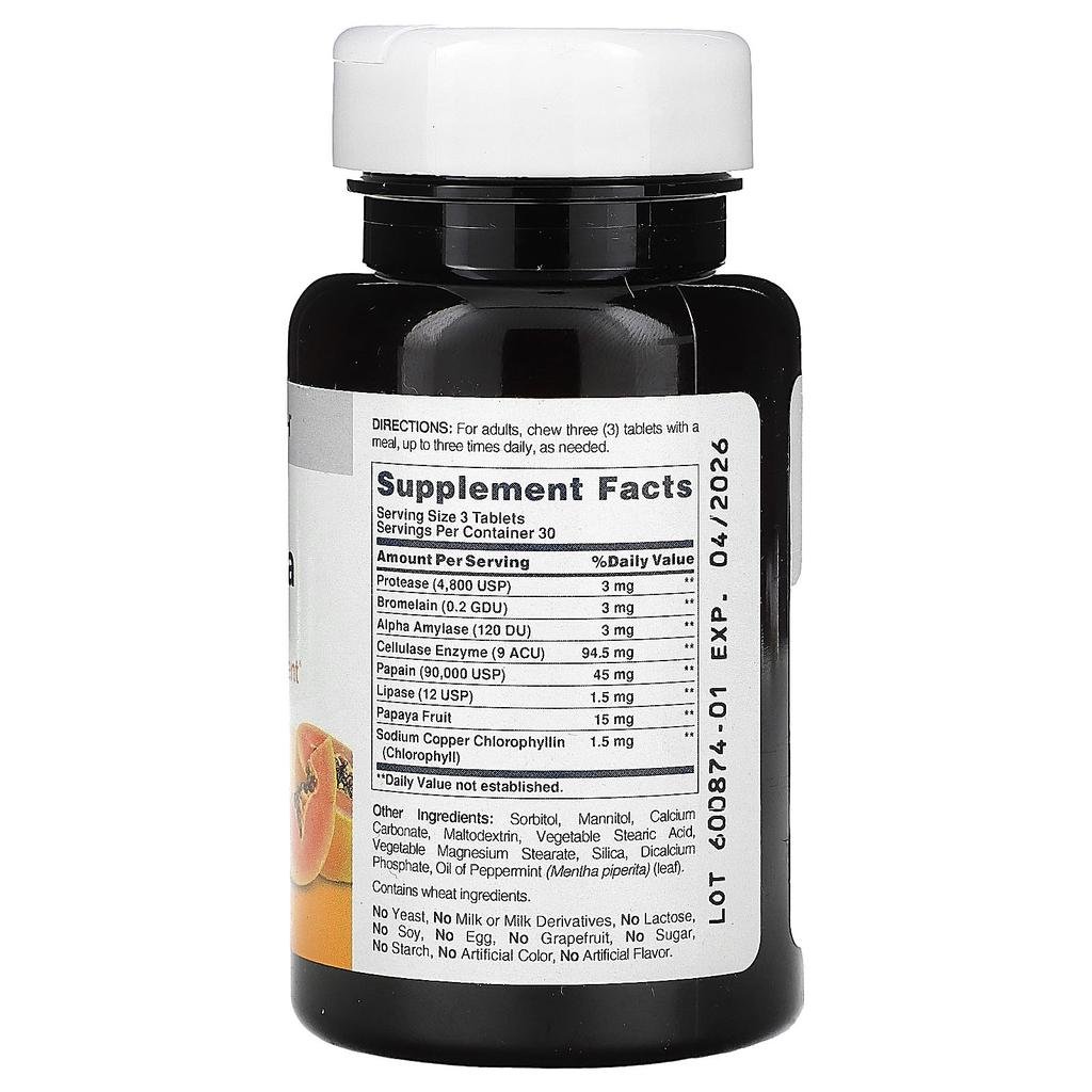 Super Papaya Enzym Plus, 90 Tabletten