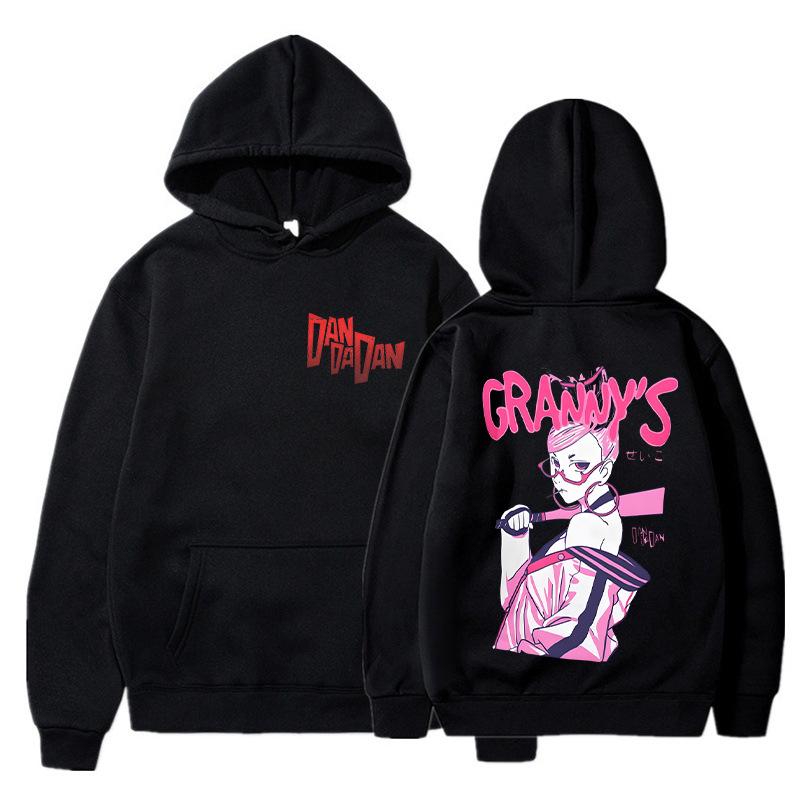 Anime DANDADAN Hoodies Manga Ayase Momo Okarun Hoodie Herren Damen Lässiger Hoodie Mode Streetwear Dan Da Dan Kapuzensweatshirts