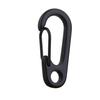10Pcs Black Alloy Keychain Snap Buckle Carabiner Camping Hiking Spring Hooks