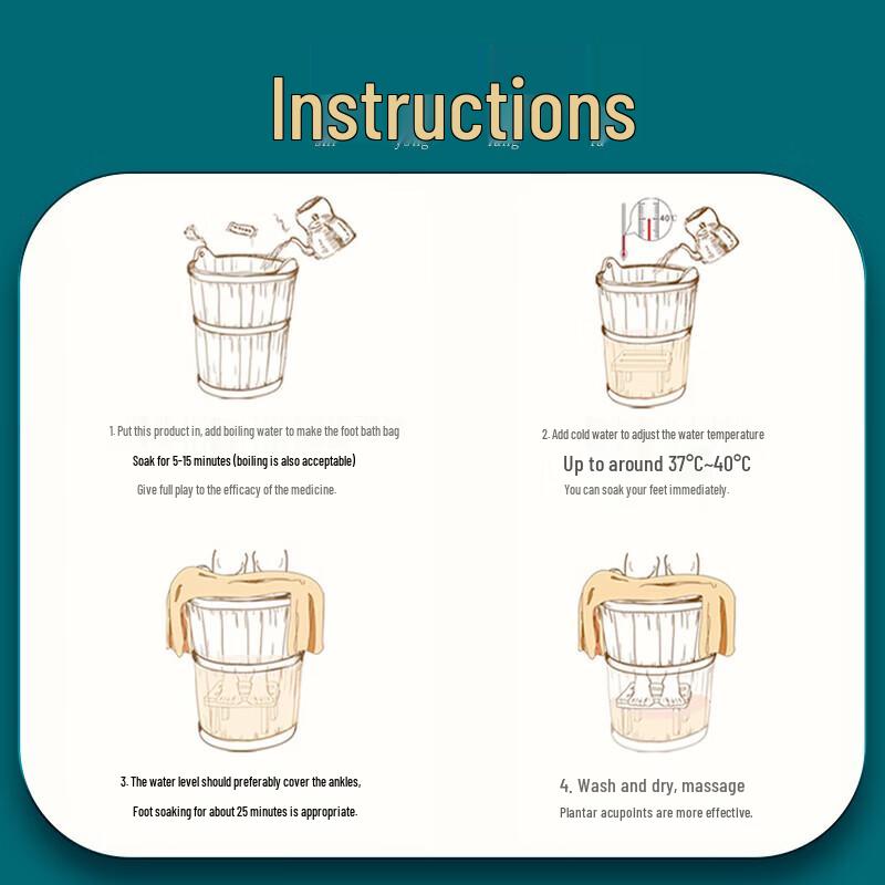 Hua Tuo Mugwort Herbal Foot Soak Bags