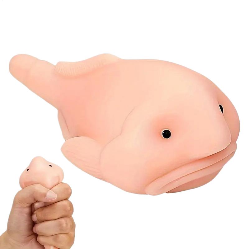 Squeeze Toys Blobfish Stress Relief Toy Pinching Slow Rebound Ball Reliever Portable Animal Sensory Game Toys For Home Office
