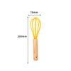 Silicone Handle Handheld Egg Beater With Logo For Baking Kitchen Use