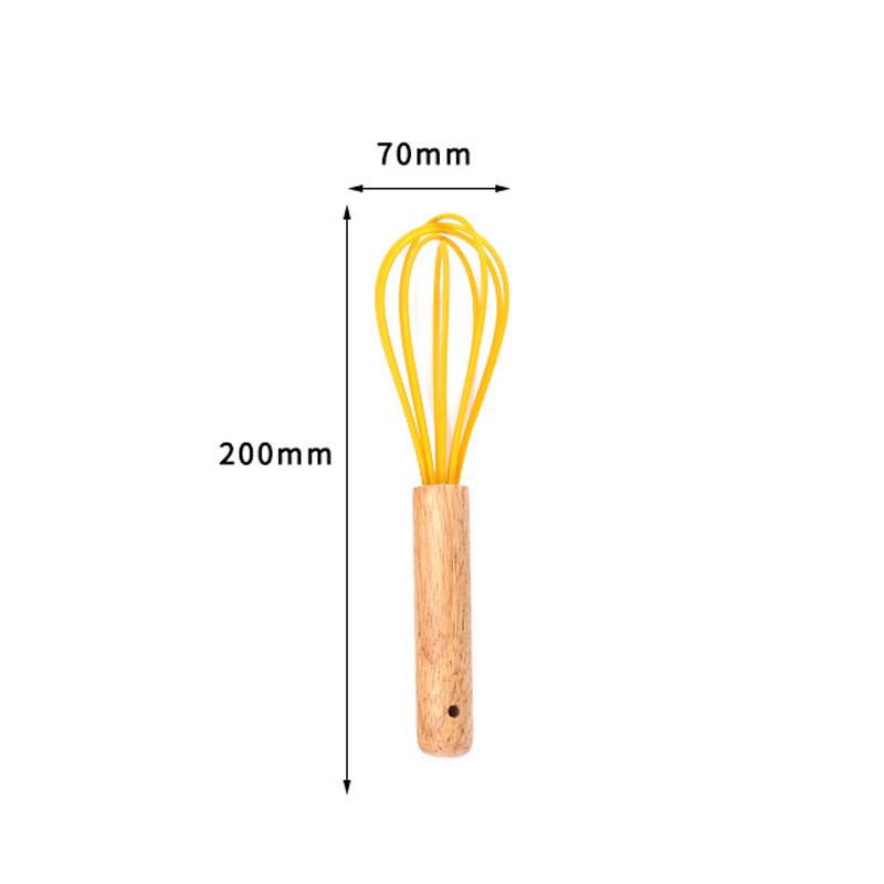 

Silicone Handle Handheld Egg Beater With Logo For Baking Kitchen Use Small