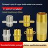 Conector Redutor de Rosca Dupla Macho Todo em Cobre Espessado para Tubos de Água, 1/2 polegada para 4/7 polegadas ou 6/9 polegadas, Extensão de 1 polegada.