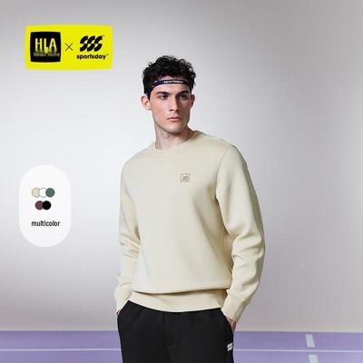 HLA Men's Equestrian Sports Round Neck Long Sleeve Sweatshirt