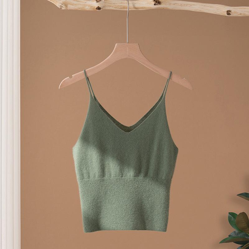 

Women s Cashmere Camisole - 100% Pure Cashmere, Autumn/Winter, Slim Fit, Solid Color, Fashionable Knit Vest Large