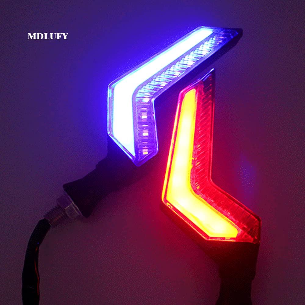MDLUFY Motorcycle Rear Turn Signal LED Sequential High Brightness 12V