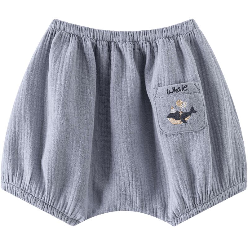 Guai Qi Xiong Unisex Baby Cotton Gauze Shorts
