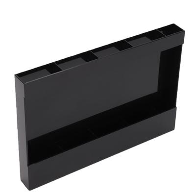 Suport pentru paie Montare pe perete Plastic Reutilizabil Organizator de paie Pentru ușa dulapului Blat Negru
