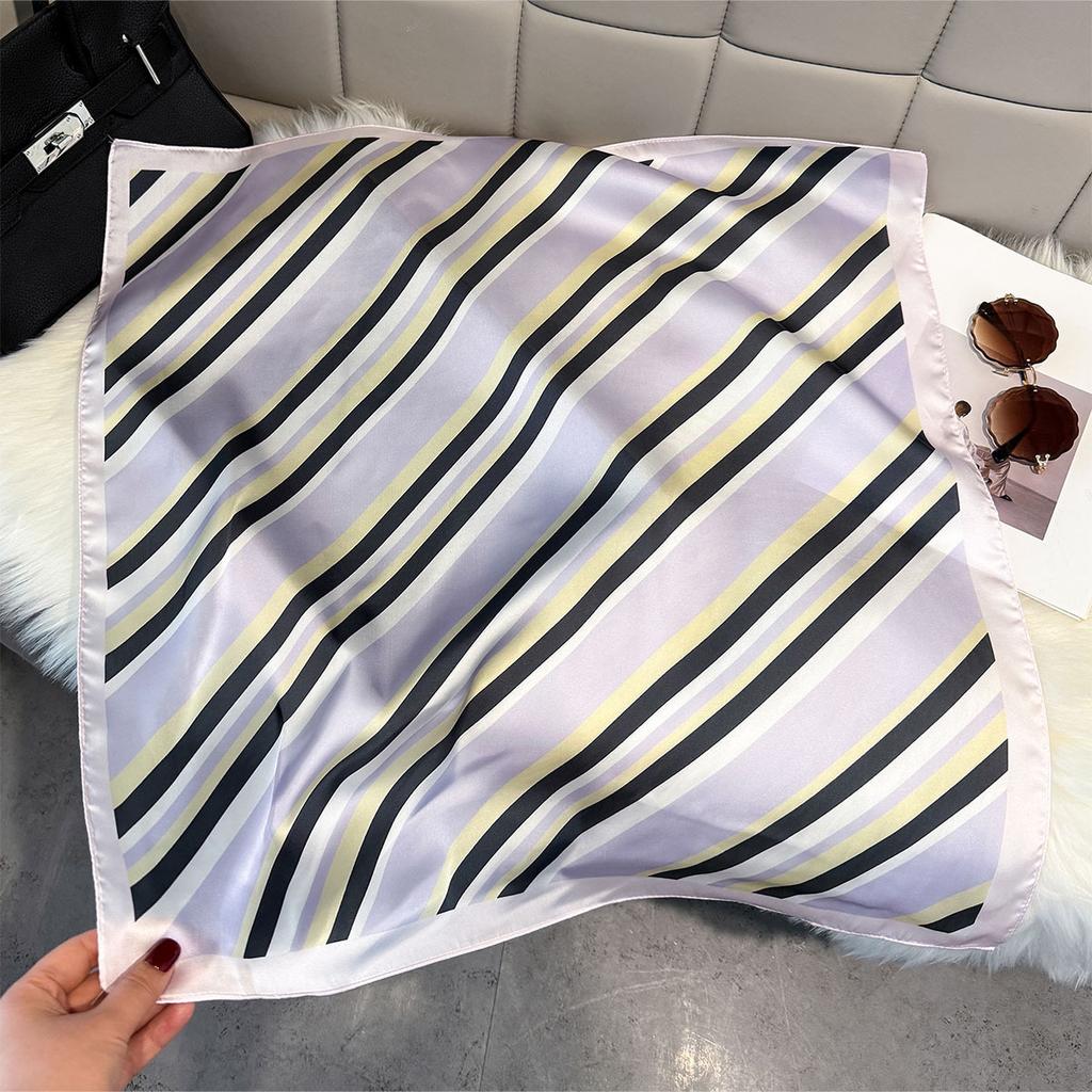 Fashion Square Fashion Foreign Style Small Silk Scarf Women'S Headband Decorative Scarf Dual-Purpose Small Square Scarf New Scarf