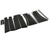 BRIGHTZ Finish Stainless Steel Black Plated Pillar Panels for Elgrand and Set Ultra-Mirror E52, PE52, PNE52, TE52, TNE52, 14-Piece [PIL-BLA-139]