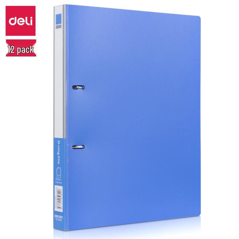 Deli 12-Pack Blue File Folders