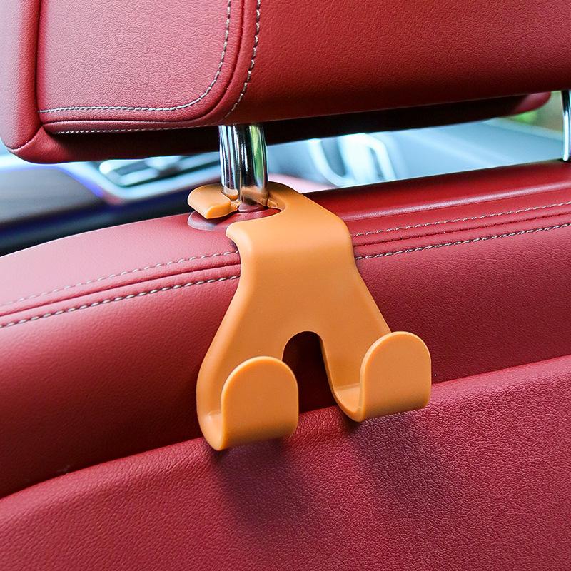 2pcs Car Seat Back Hook Universal Auto Headrest Hanger for Bags Keys Clothes Vehicle Organizer Holder Auto Interior Accessories