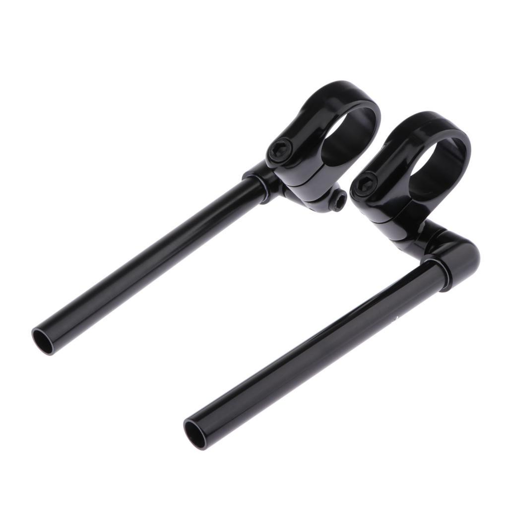 41mm CNC Alloy Handlebars Grips Adjustable Clip On Fork for Motorbike