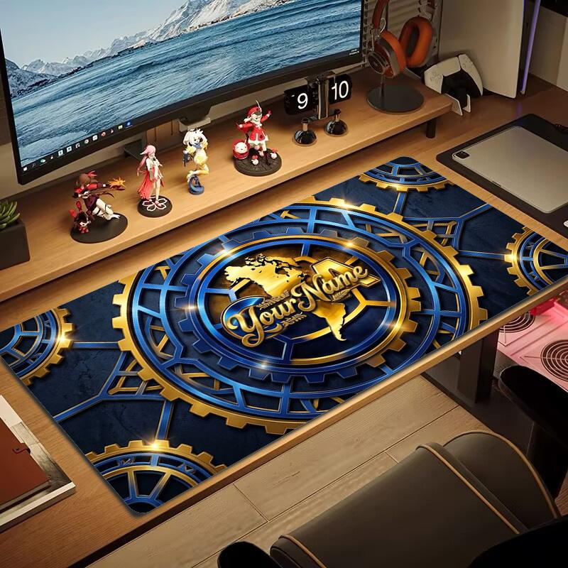 Club America Custom Name Large Size Mouse Pad Large Gaming Table Cushion Non-slip Laptop Tablet Big Mousepad XXL Mat Mini PC Playmat With Lock edge