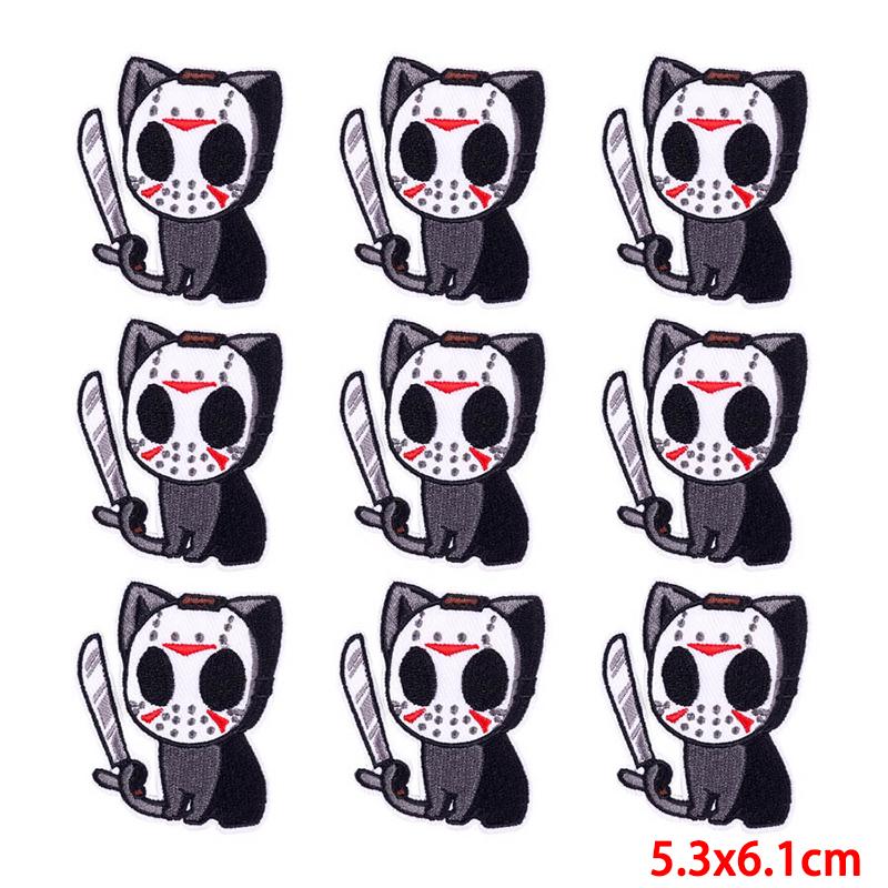 10 Pcs/lot Wholesale Embroidery Patch Iron On Patches For Clothing Patches On Clothes Jackets Decor Applique Sew Supplies