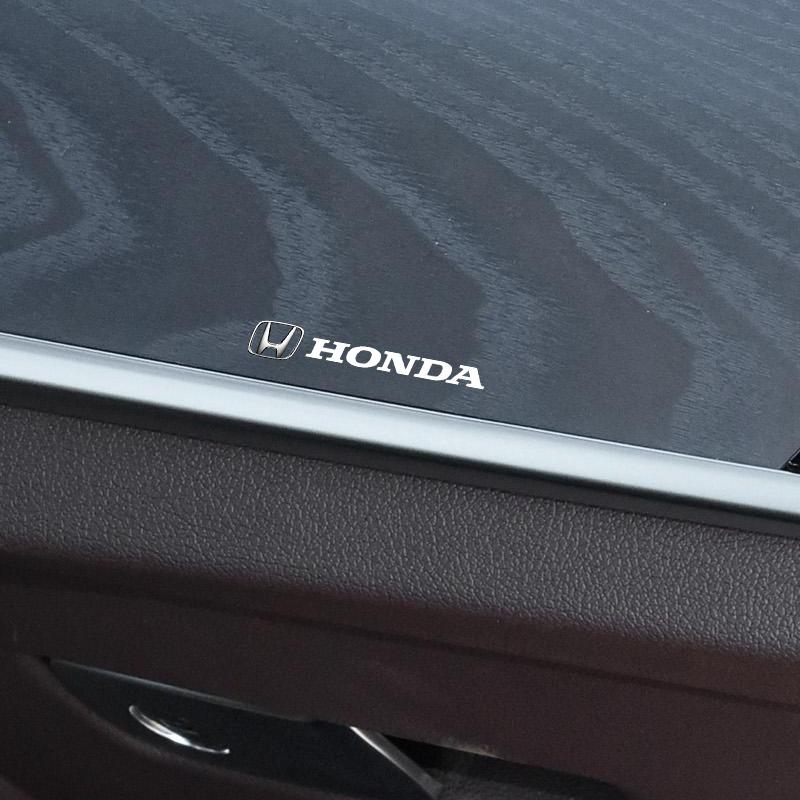 Náhodné samolepky do interiéru auta Styling emblému volantu pro Honda Fit Mugen Insight Type S R VTEC DOHC Modulo Vezel Legend RR Si