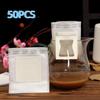 50Pcs Single Serve Coffee Filter Paper Bag Non-woven Fabric Disposable Coffee Fliter Bag  Office