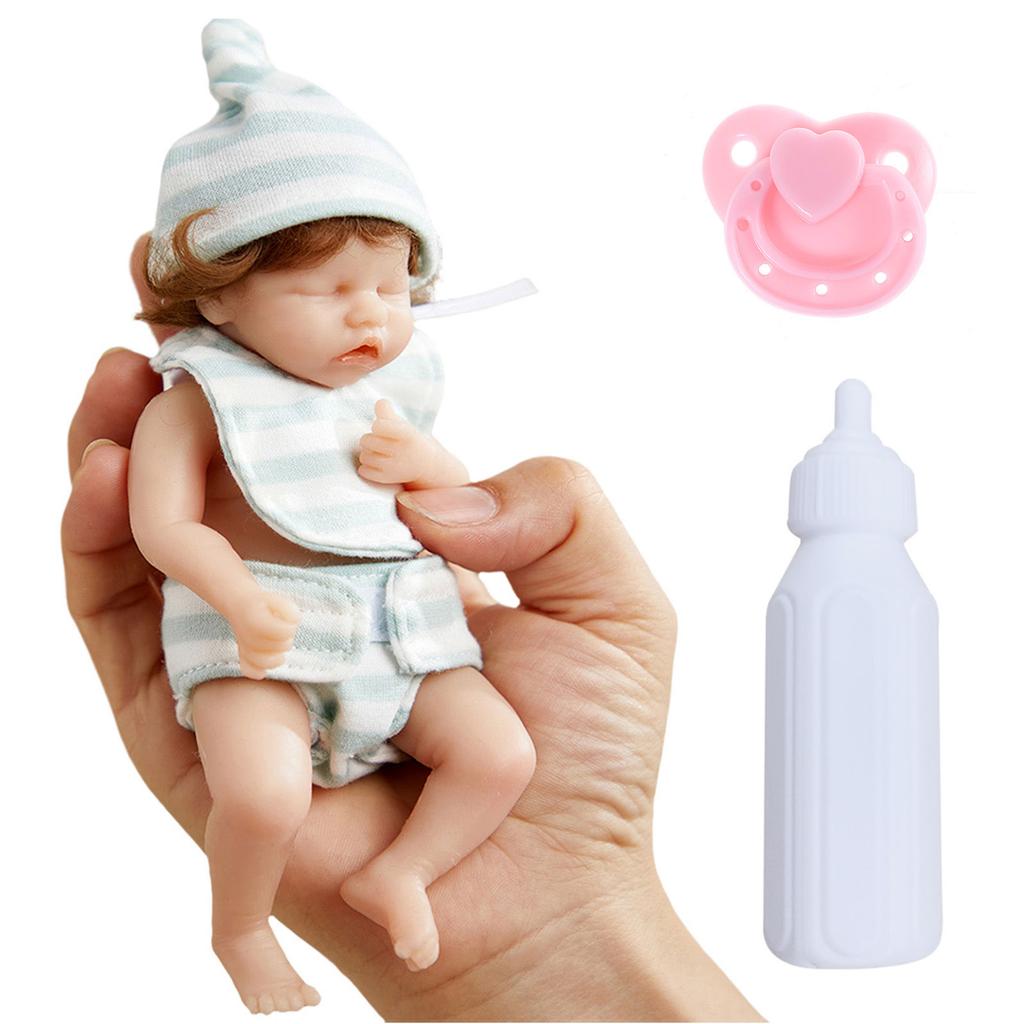 6’’ Baby Girl for Doll Reborns Lifelike for Doll Lovely Newborn Girl Gift Real Soft for Touch Caucasian for Doll with Ro