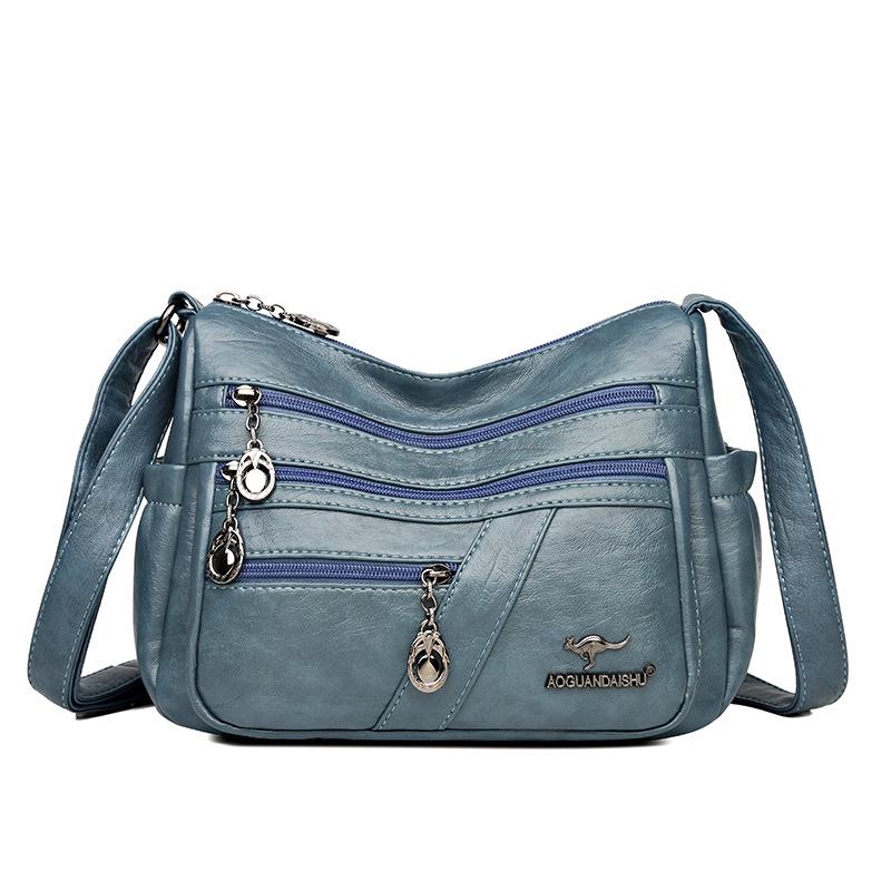 2025 Soft Leather Handbag for Women - Stylish, Simple Crossbody & Shoulder Bag for Middle-Aged Ladies