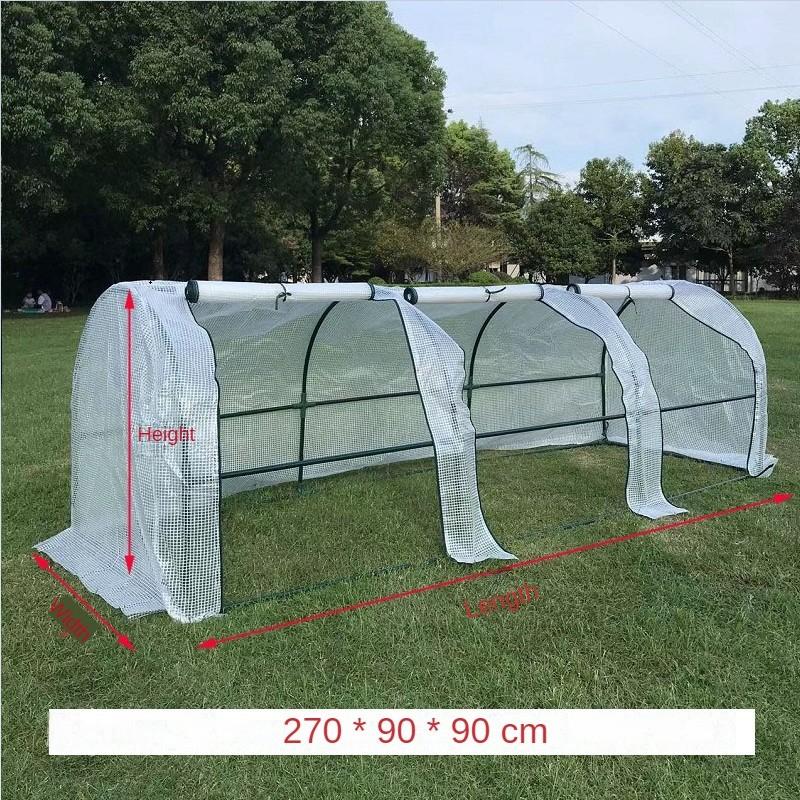 Succulent Greenhouse Potted Plants Growth Thermal Insulation Canopy Portable Tunnel Style Painted Steel Pipe Flower Rack