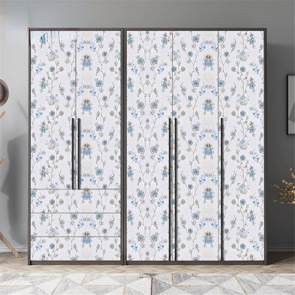 Decor Floral Paper Peel And Stick Flowers Leaves PVC Self Adhesive Wallpaper Removable  For Kids Room Wall Papers Home Decor