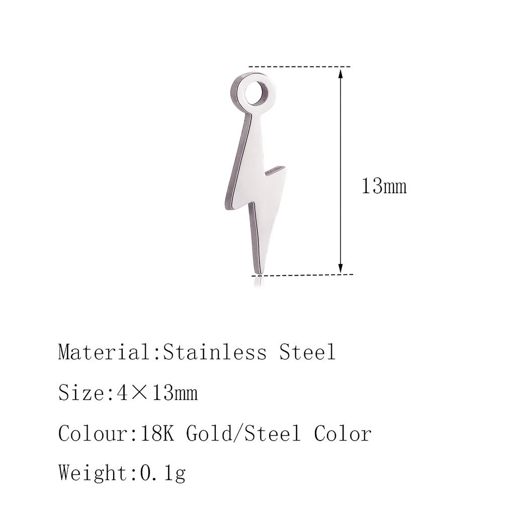 5PCS Mini Star Moon Charms For Making Necklace Bracelet Pendants Findings stainless steel Flower Love Charm DIY Handmade Jewelry