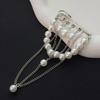 Ingemark New Elegant Imitation Pearl Brooches Women Exquisite Multi Layer Metal Chain Tassel Brooch Shirt Collar Lapel Suit Pin