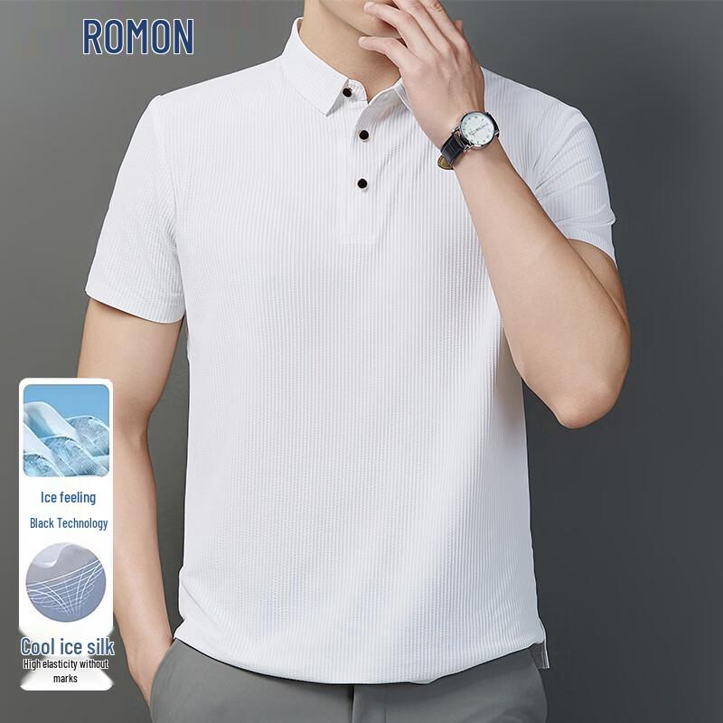 ROMON Men's Ice Silk Quick-Dry POLO Shirt