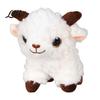 Cute Sheep Keychain Plush Keychain, Soft Stuffed Animal Bag Charm with Metal Ring Polyester Fiber for Backpacks and Keys, Cartoon Lamb Pendant