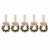 5/6pcs Pine needle Christmas Mini Wreath Pendant Simulation Wreath Hanging Ornaments  Party