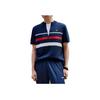 adidas Premium Long-Sleeve Top Comfortable Striped Color Block Shirt Men Tops Deep-Indigo IZ3183