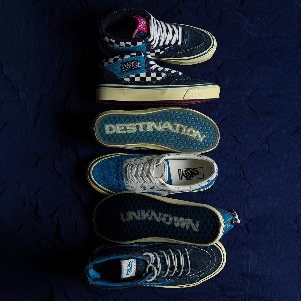 Liberators X Vans Sk8-Hi Reissue Zip Classics Sneakers Unisex Sneakers Blue Yellow VN0A5KRCBZZ
