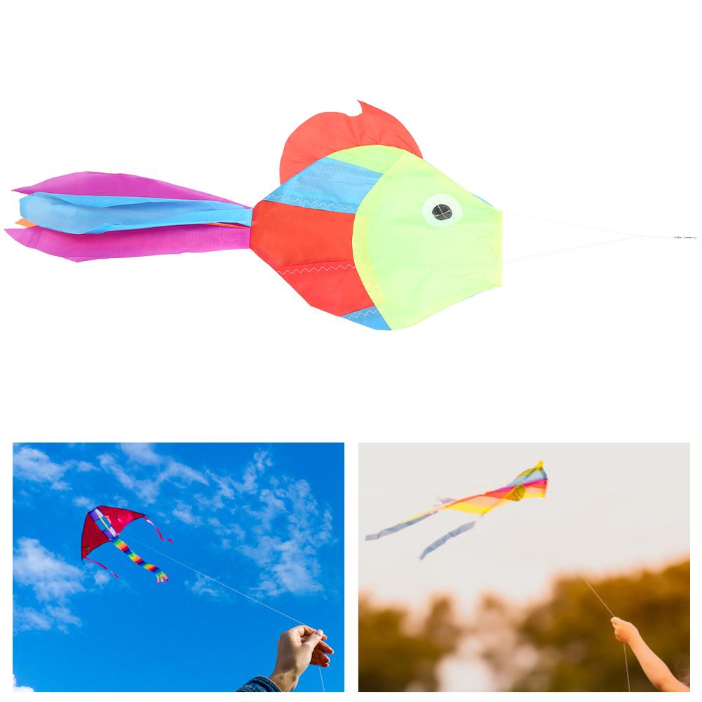 Windsock Spinner Lifelike Cute Fish Windsock Spinner Outdoor Hanging Kite Accessories