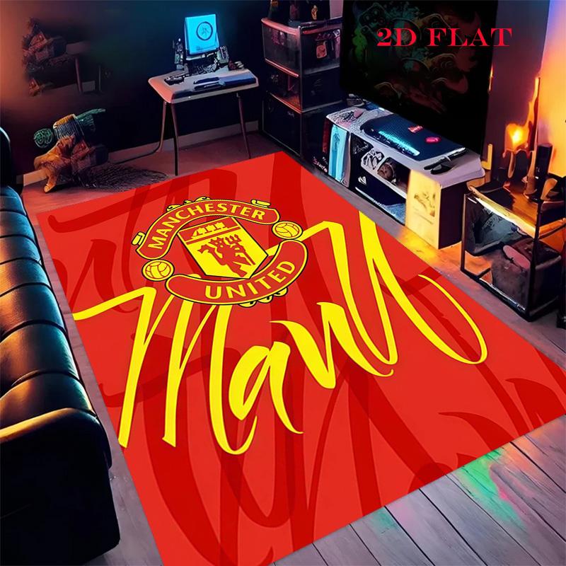 Man Utd Carpet Rug for Living Room Bedroom Home Sofa Decoration,Kids Play Nonslip Floor Mat